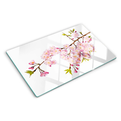 Schneidebrett mit Motiv »Frühlingskirschblüte«