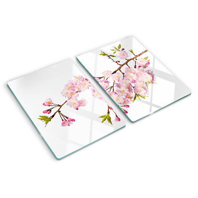 Schneidebrett mit Motiv »Frühlingskirschblüte«