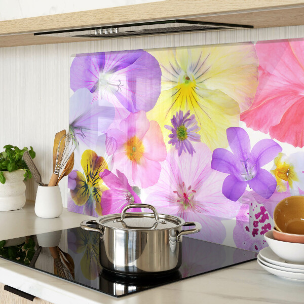 Glas schneidebrett Blumen in Pastellfarben