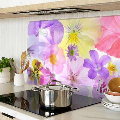 Glas schneidebrett Blumen in Pastellfarben