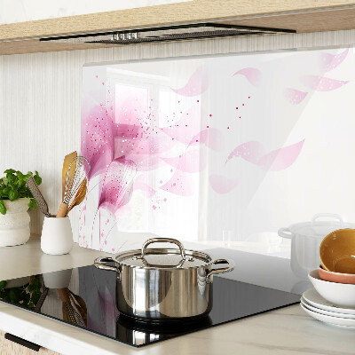 Schneidebrett Blumen in Rosatönen