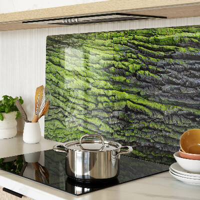 Schneidebrett glas Grüne Baumrinde