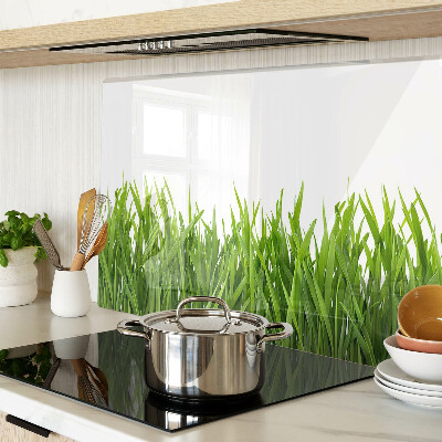 Glas-Schneidebrett mit Motiv grünes Gras