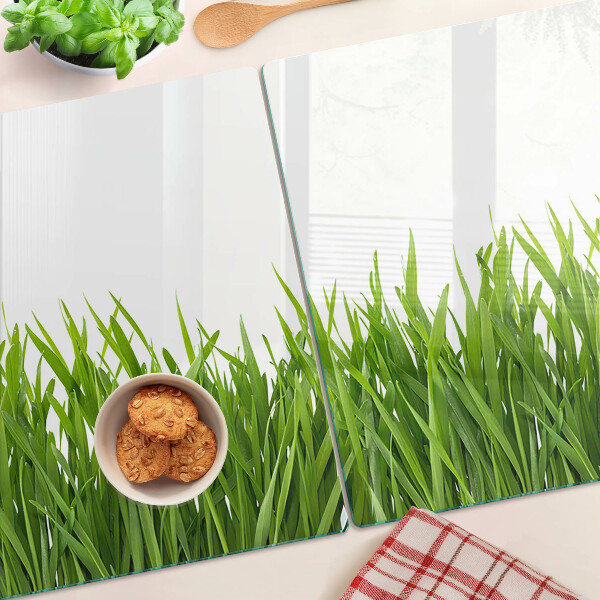 Glas schneidebrett Grünes Gras