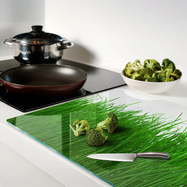 Schneidebrett mit Motiv „Gras in der Sonne“