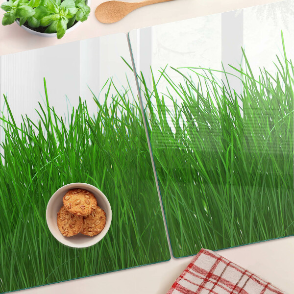 Schneidebrett mit Motiv „Gras in der Sonne“