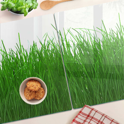 Schneidebrett mit Motiv „Gras in der Sonne“