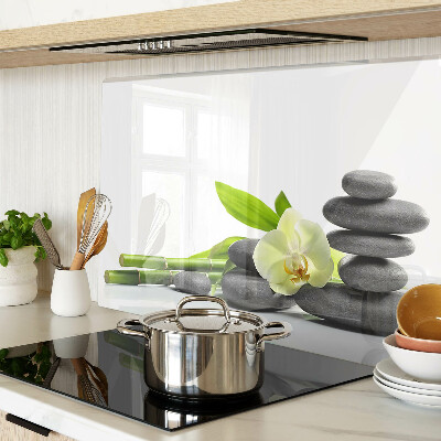 Schneidebrett mit Orchideen- und Spa-Steinmuster