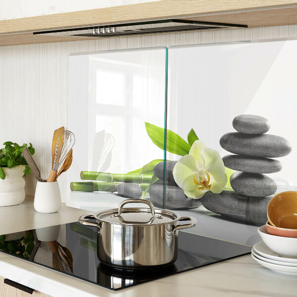 Schneidebrett mit Orchideen- und Spa-Steinmuster