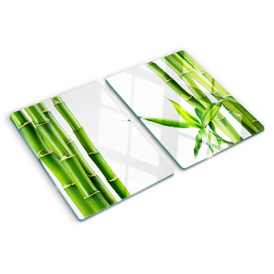 Schneidebrett glas Bambus in Grüntönen