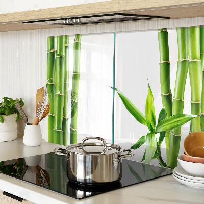 Schneidebrett glas Bambus in Grüntönen