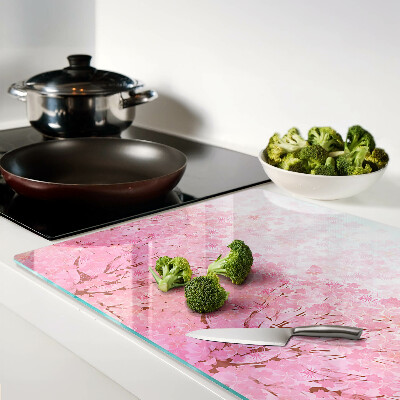 Glas schneidebrett Kirschblütenmotive