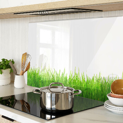 Glas-Schneidebrett mit Motiv grünes Gras