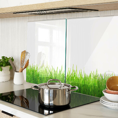 Glas-Schneidebrett mit Motiv grünes Gras