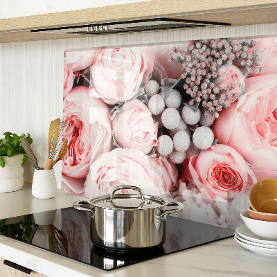 Schneidebrett Rosen in Rosatönen