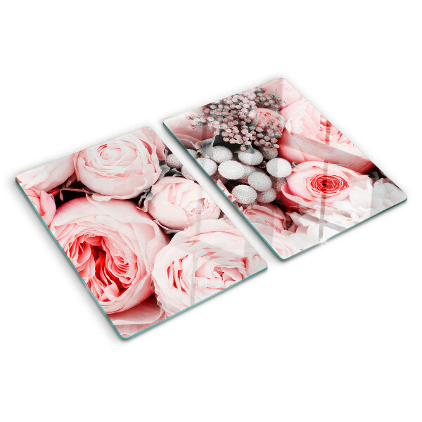 Schneidebrett Rosen in Rosatönen