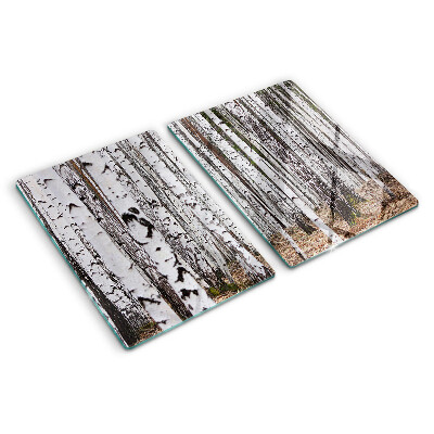 Schneidebrett Weiße Stämme von Birken