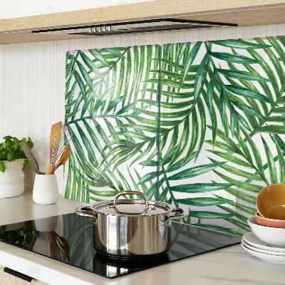 Schneidebrett Palmenblätter in Grüntönen
