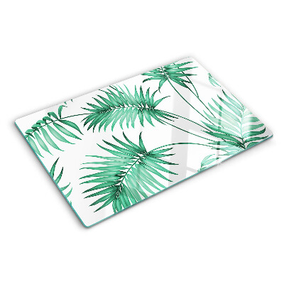 Glas schneidebrett Palmenblätter