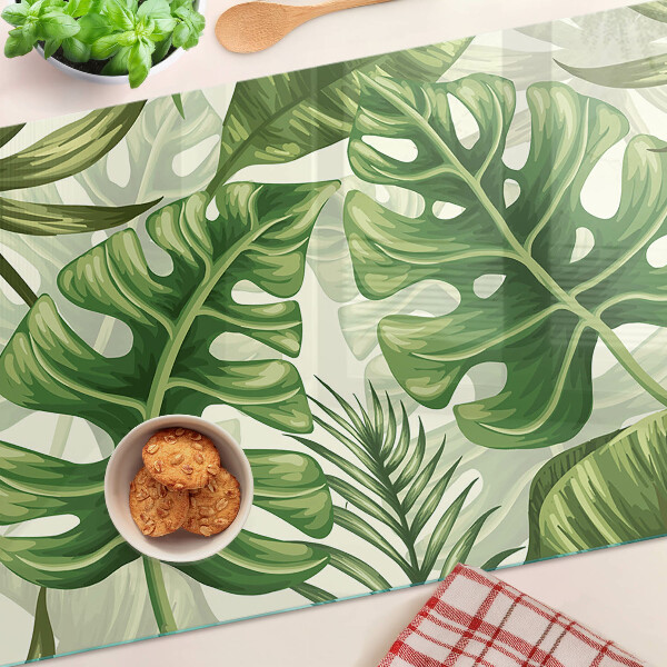 Schneidebrett Tropische Blätter