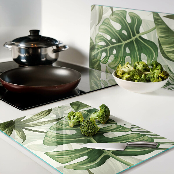 Schneidebrett Tropische Blätter