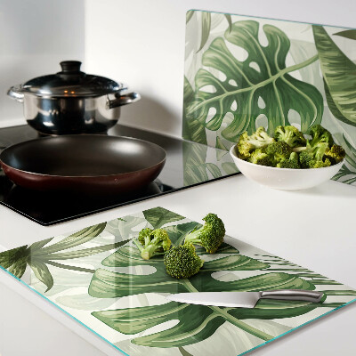 Schneidebrett Tropische Blätter