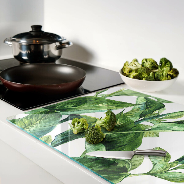 Schneidebrett Blätter tropischer Pflanzen