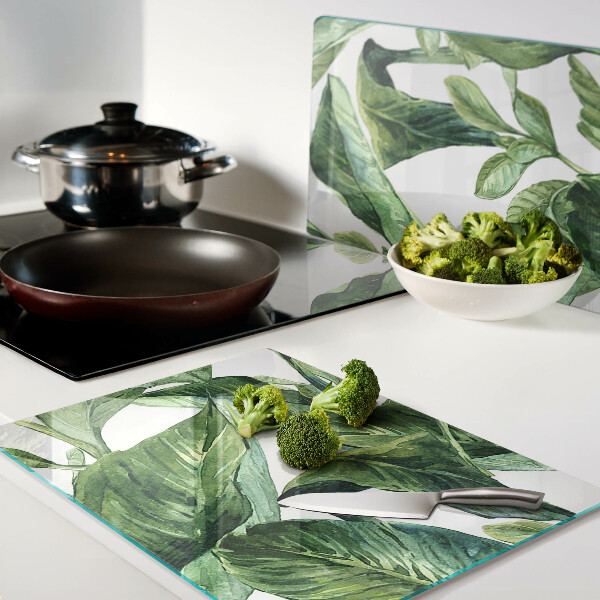 Schneidebrett Blätter tropischer Pflanzen