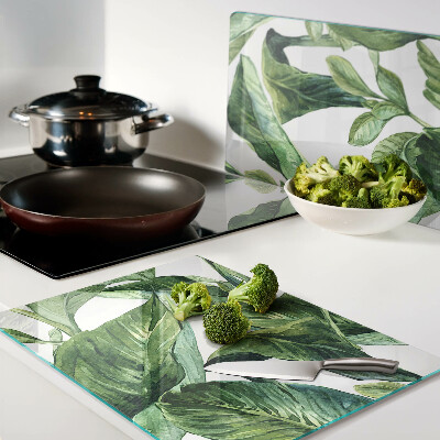 Schneidebrett Blätter tropischer Pflanzen