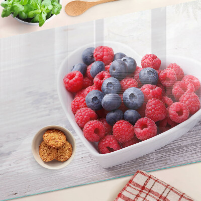 Glas schneidebrett herzförmige Früchte