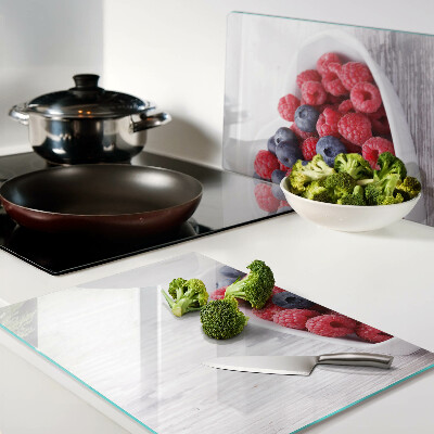 Glas schneidebrett herzförmige Früchte