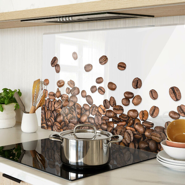 Schneidebrett glas Kaffeebohnen