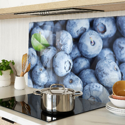 Glas schneidebrett Beeren mit Blättern