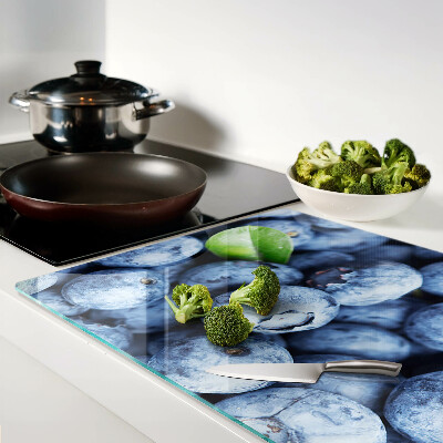 Glas schneidebrett Beeren mit Blättern