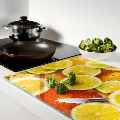 Schneidebrett glas Zitrusfrüchte