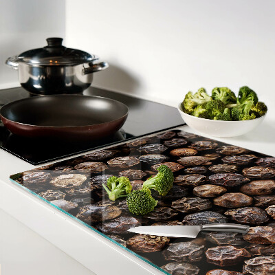 Glas Schneidebrett mit Motiv Pfefferkörner