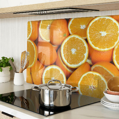 Schneidebrett glas Geschnittene Orangen