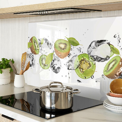 Schneidebrett mit Motiv ‚Früchte im Eis‘