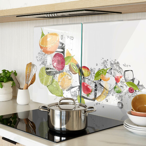 Glas-Schneidebrett mit Motiv 