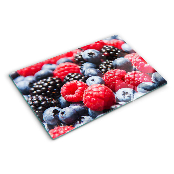 Glas schneidebrett Waldfrüchte