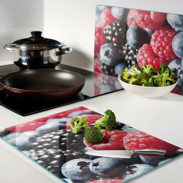 Glas schneidebrett Waldfrüchte