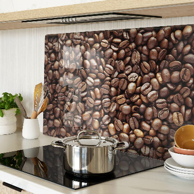 Schneidebrett mit Motiv von Kaffeebohnen