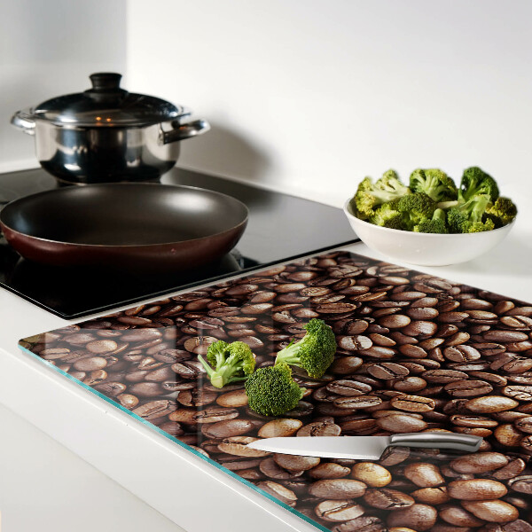 Schneidebrett Kaffeebohnen