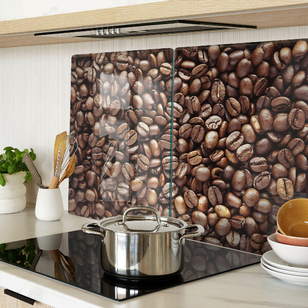 Schneidebrett mit Motiv von Kaffeebohnen