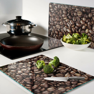 Schneidebrett Kaffeebohnen