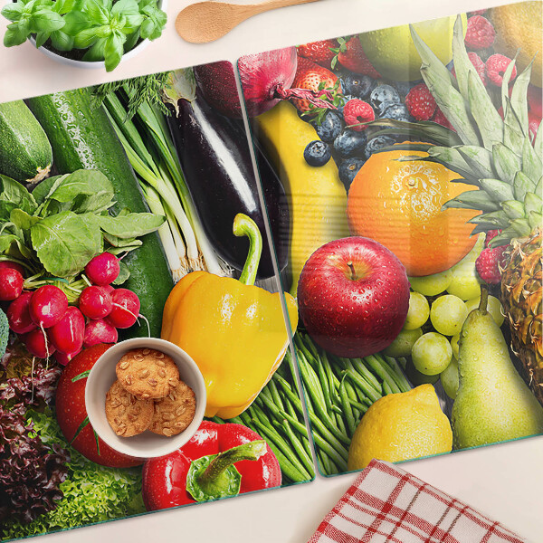 Schneidebrett Obst und Gemüse