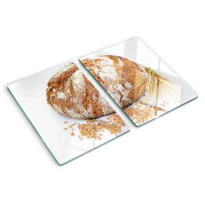 Schneidebrett Brot und Getreide