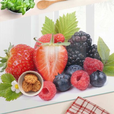 Schneidebrett mit Motiv Waldfrüchte