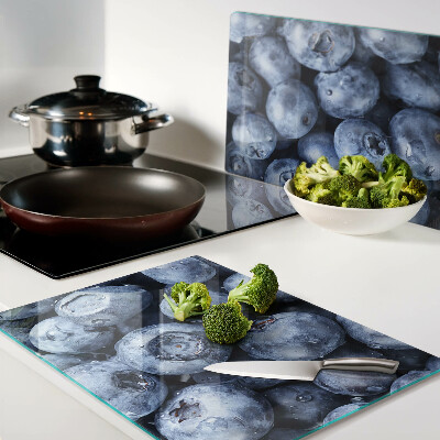 Glas-Schneidebrett mit Motiv Waldbeeren