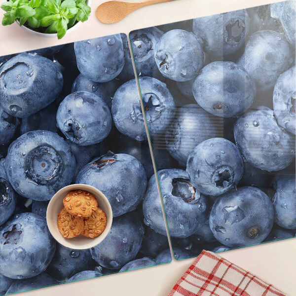 Glas-Schneidebrett mit Motiv Waldbeeren